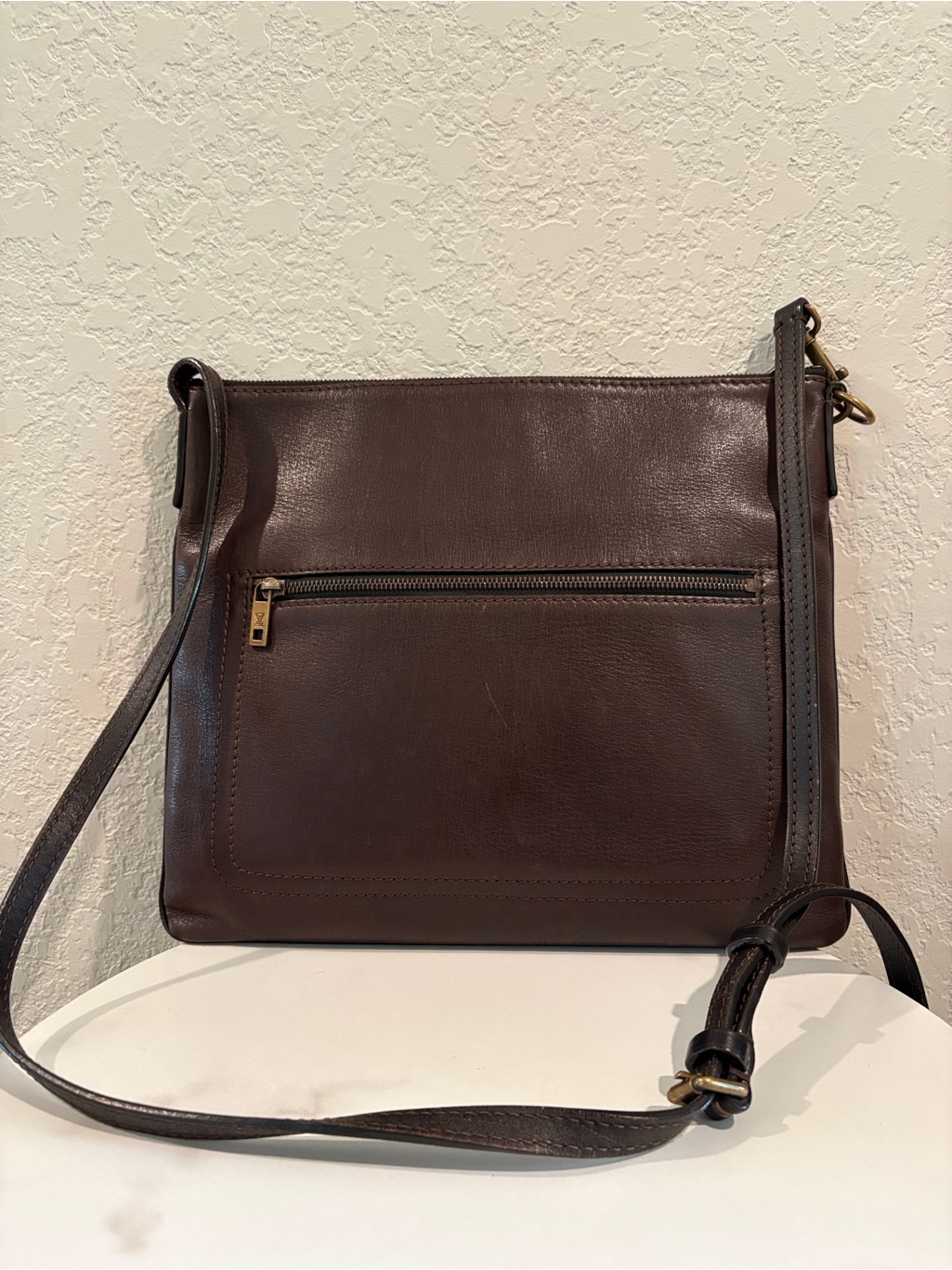 Louis Vuitton Mm Pochette Chauny Brown Utah Shoulder Bag